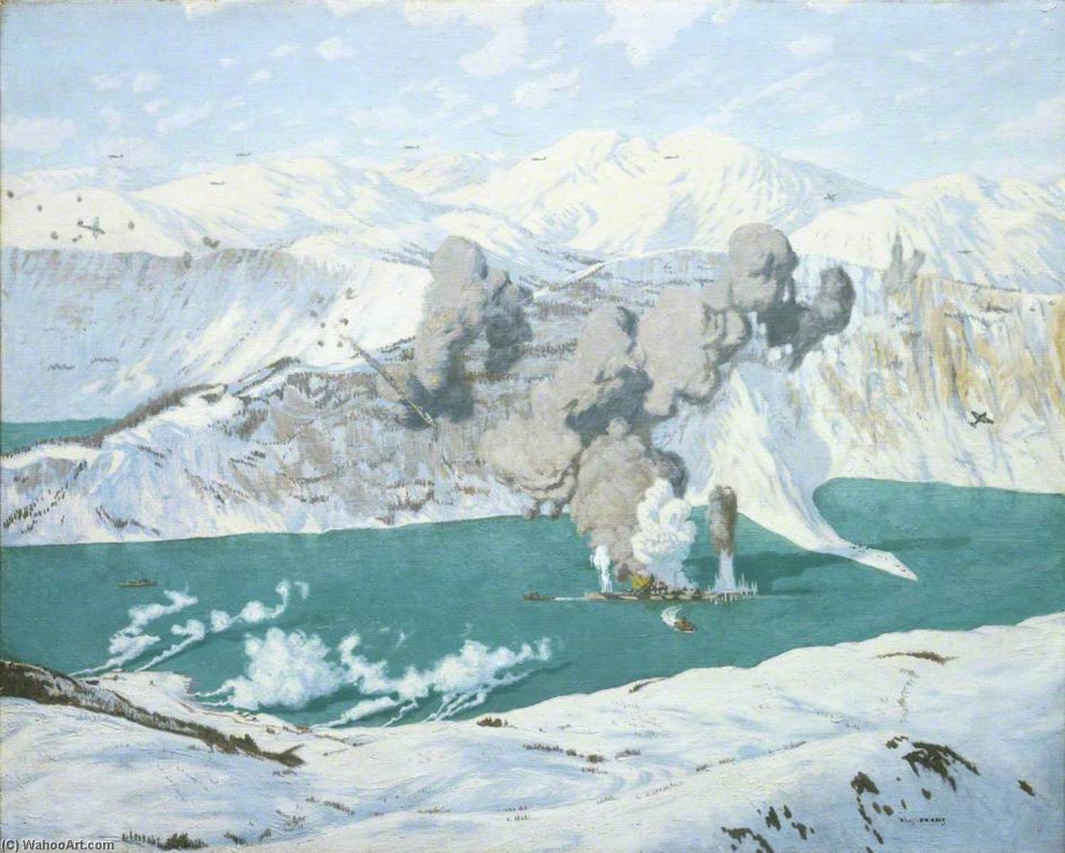 The 'tirpitz' Attacked By Barracudas, 3 April 1944 — Charles Pears