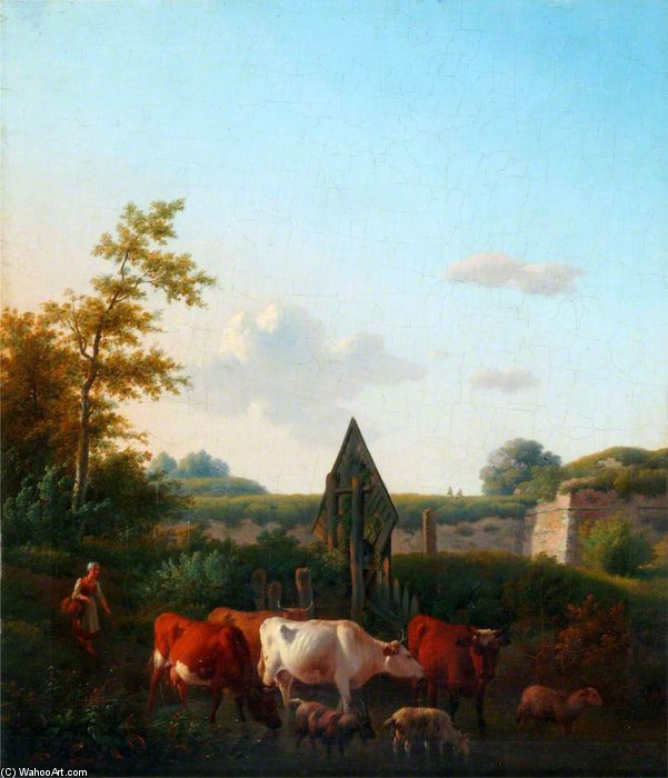 Landscape With Cattle — Balthasar Paul Ommeganck