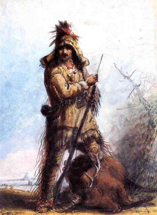 Louis - Rocky Mountain Trapper — Alfred Jacob Miller