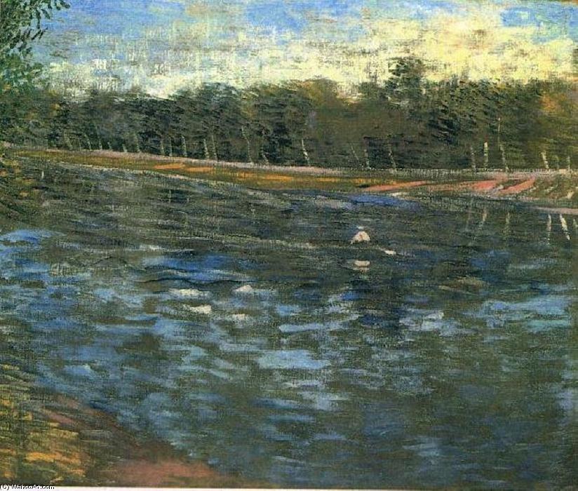 The Seine With A Rowing Boat — Vincent Willem Van Gogh