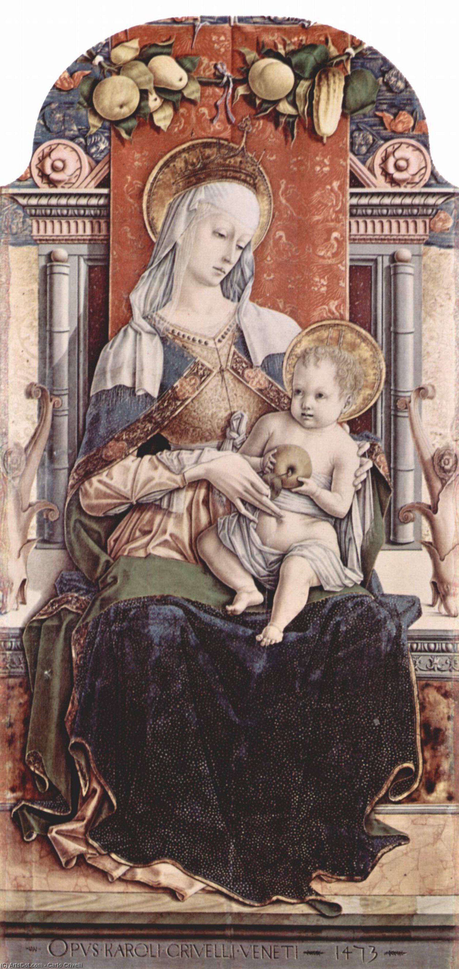 Enthroned Madonna — Карло Кривелли