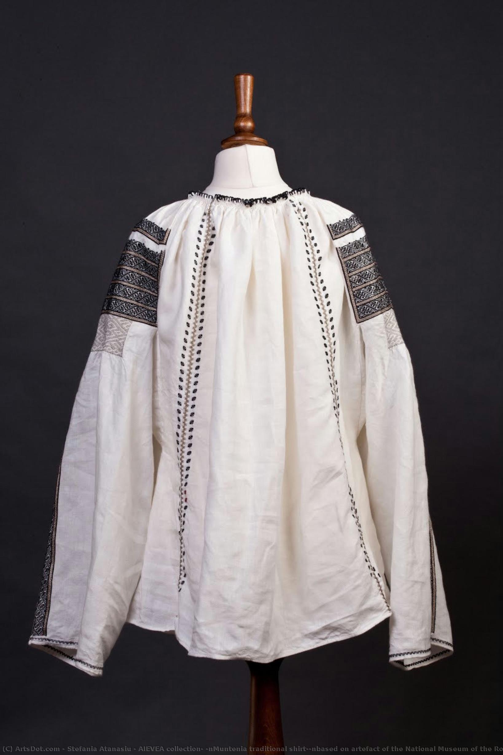 Aievea Collection; \nmuntenia Traditional Shirt;\nbased On Artefact Of The National Museum Of The Romanian Peasant — Stefania Atanasiu