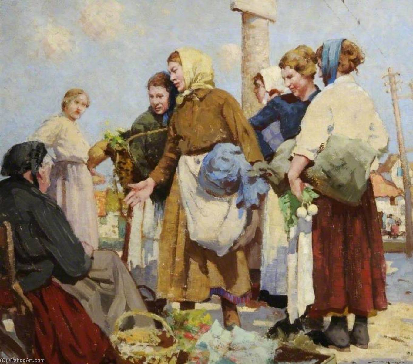 A French Market Place — William Lee Hankey