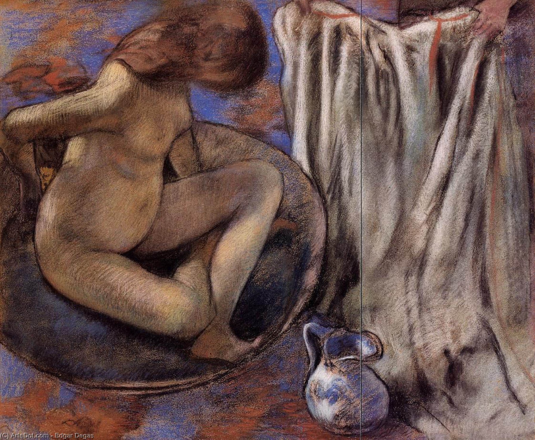 Woman In The Tub — Edgar Degas