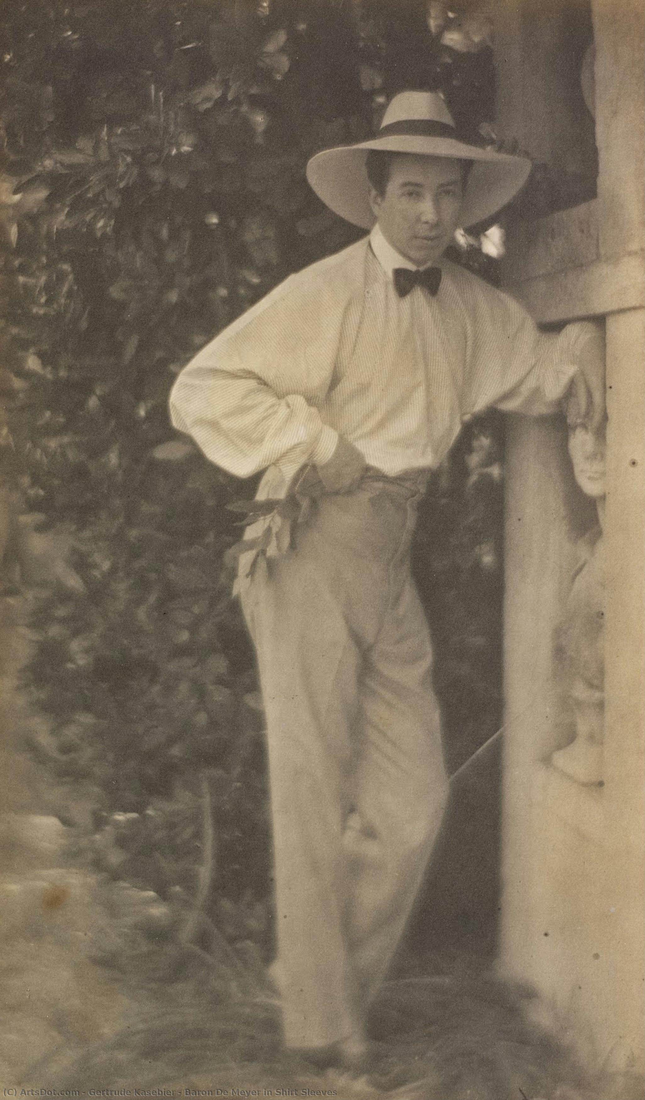 Baron De Meyer In Shirt Sleeves — Gertrude Käsebier