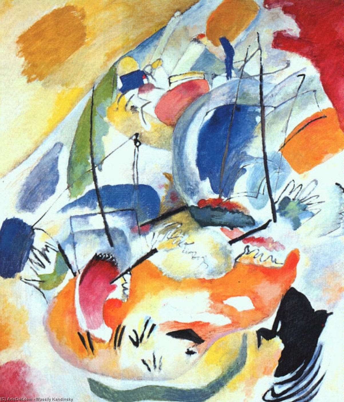 Improvisation 31 (sea Battle) — Wassily Wassilyevich Kandinsky