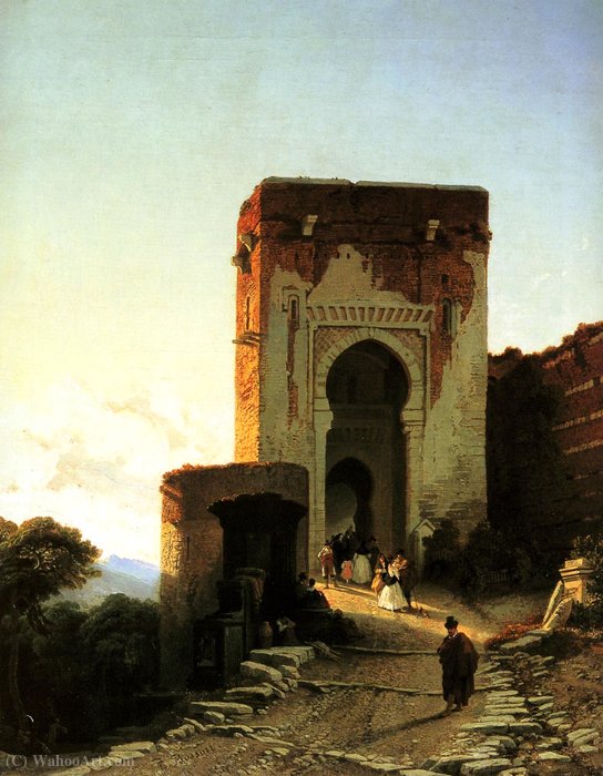 Porte De Justice, Alhammbra, Granada — Francois Antoine Bossuet