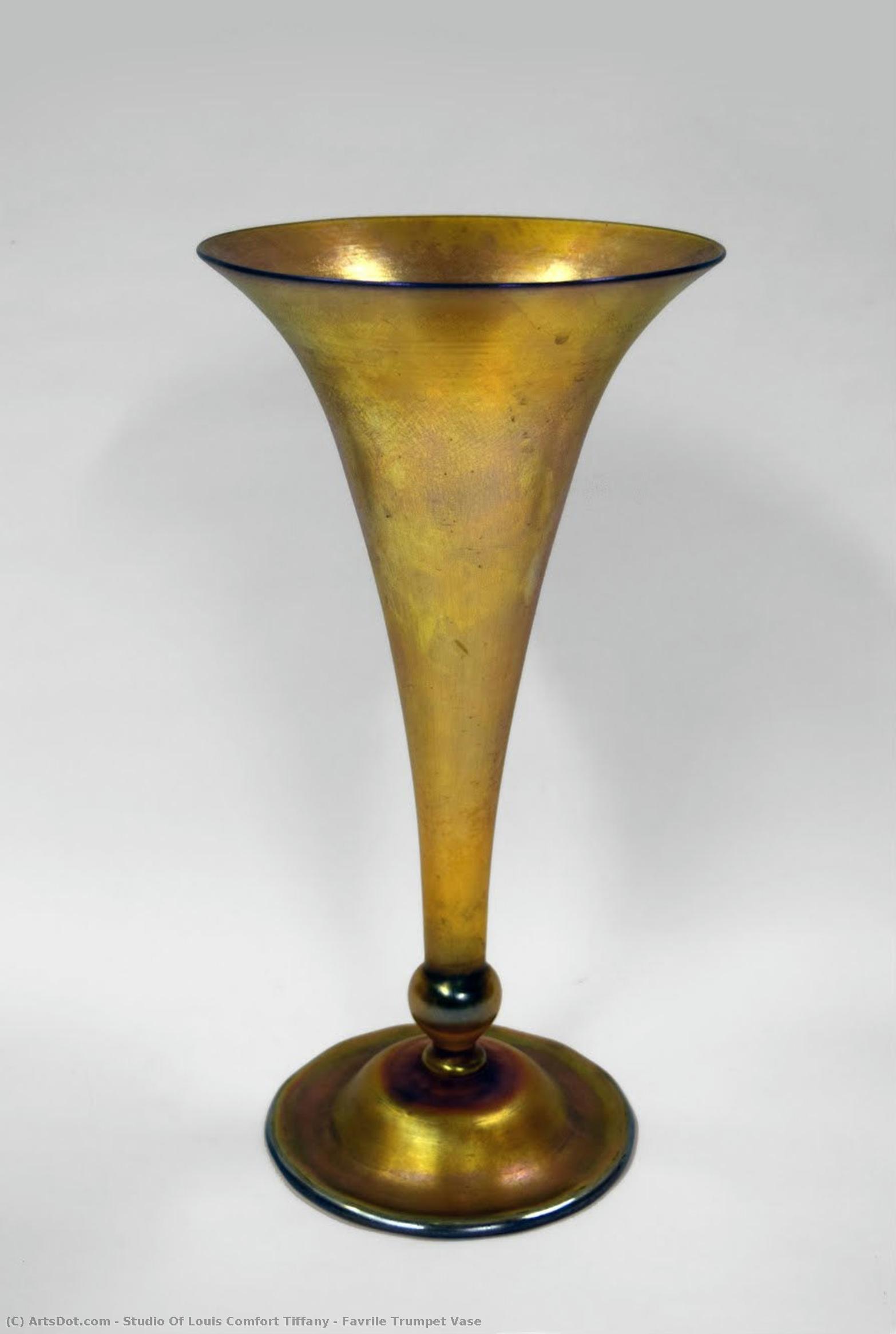 Favrile Trumpet Vase — Studio Of Louis Comfort Tiffany