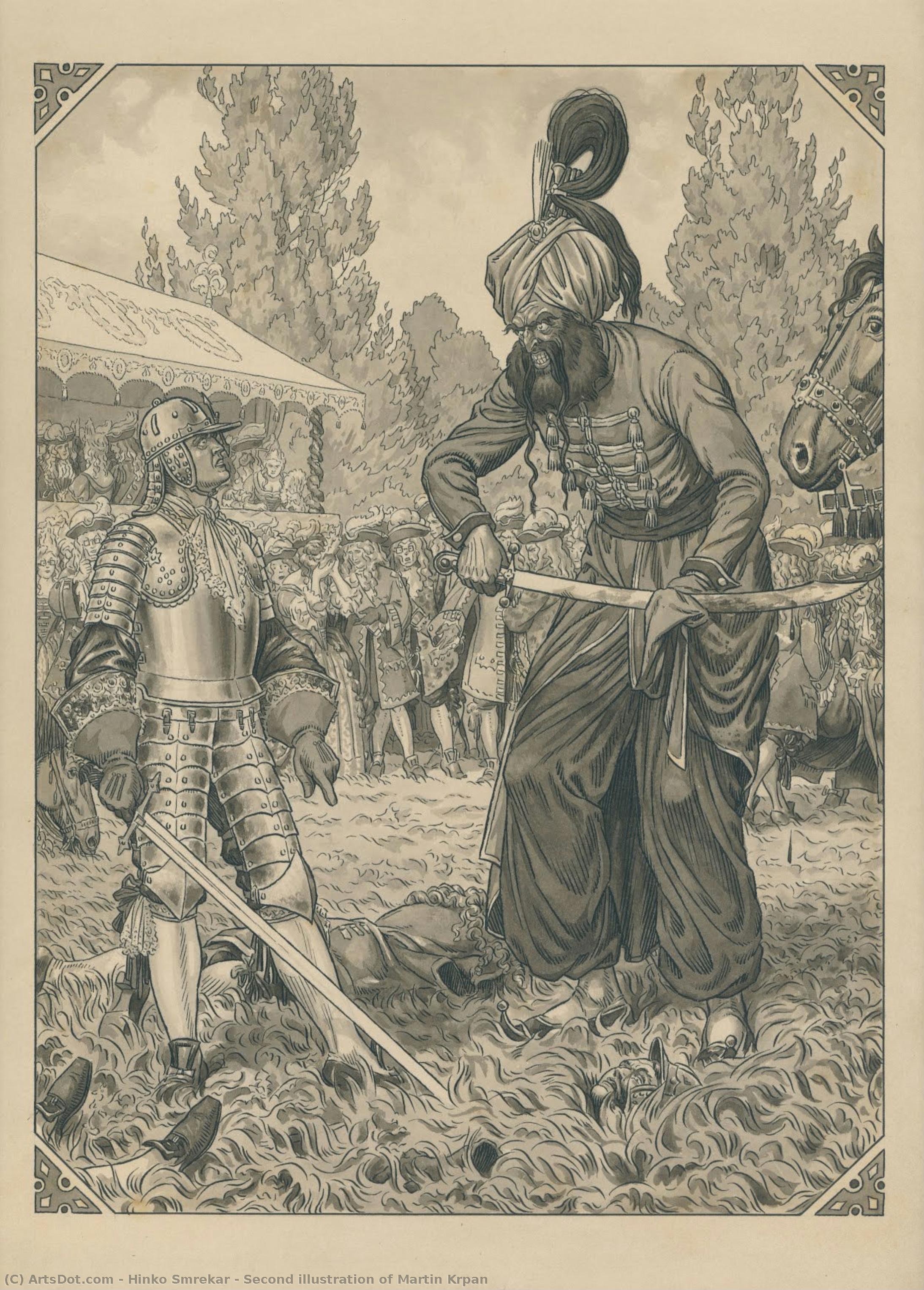 Second Illustration Of Martin Krpan — Hinko Smrekar