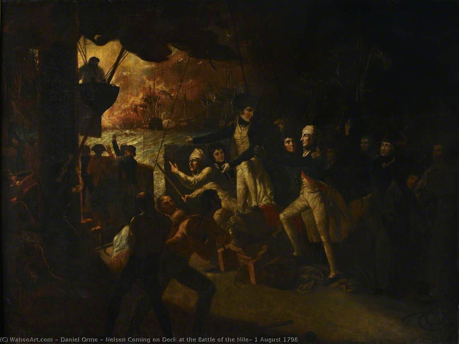 Nelson Coming On Deck At The Battle Of The Nile, 1 August 1798 — Daniel Orme