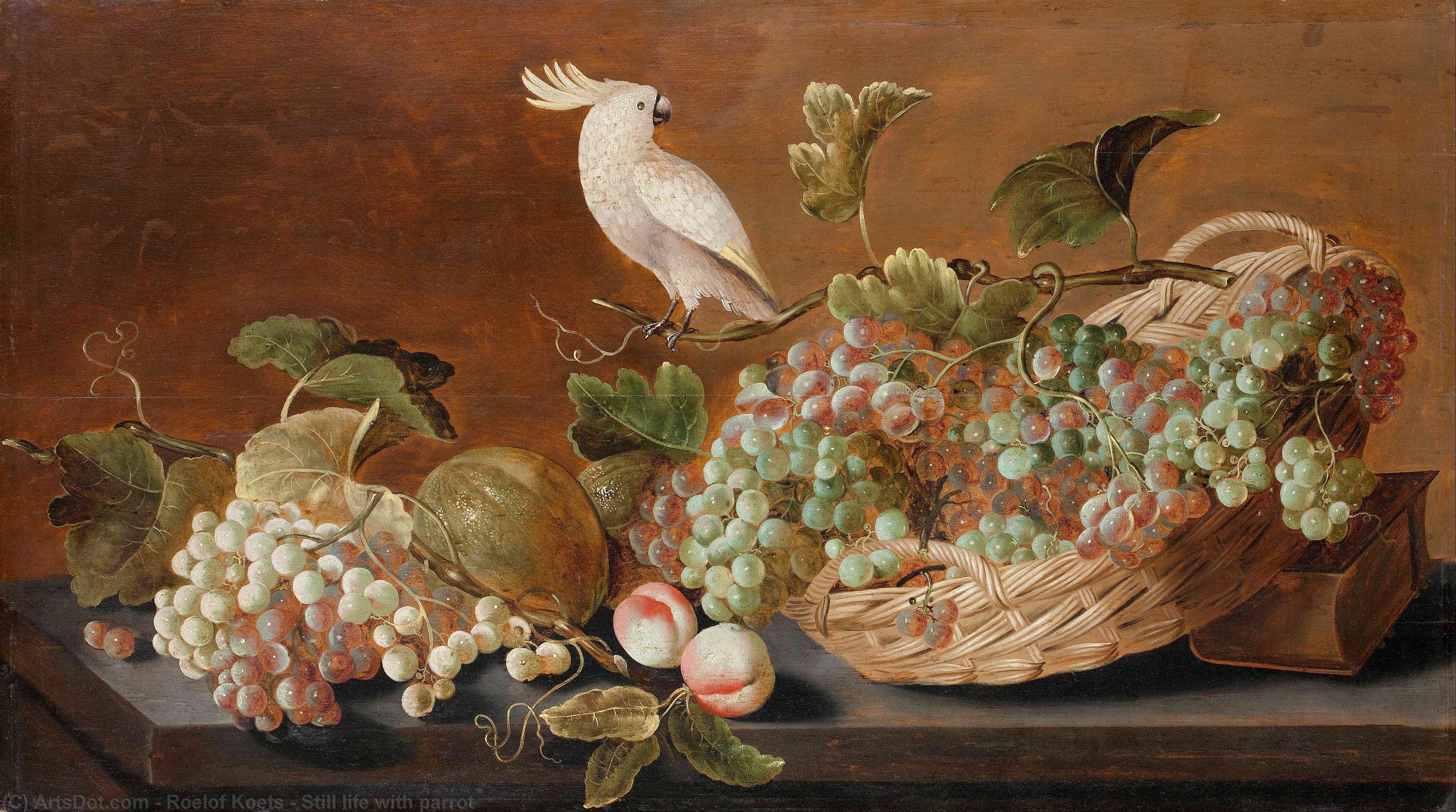 Still Life With Parrot — Roelof Koets