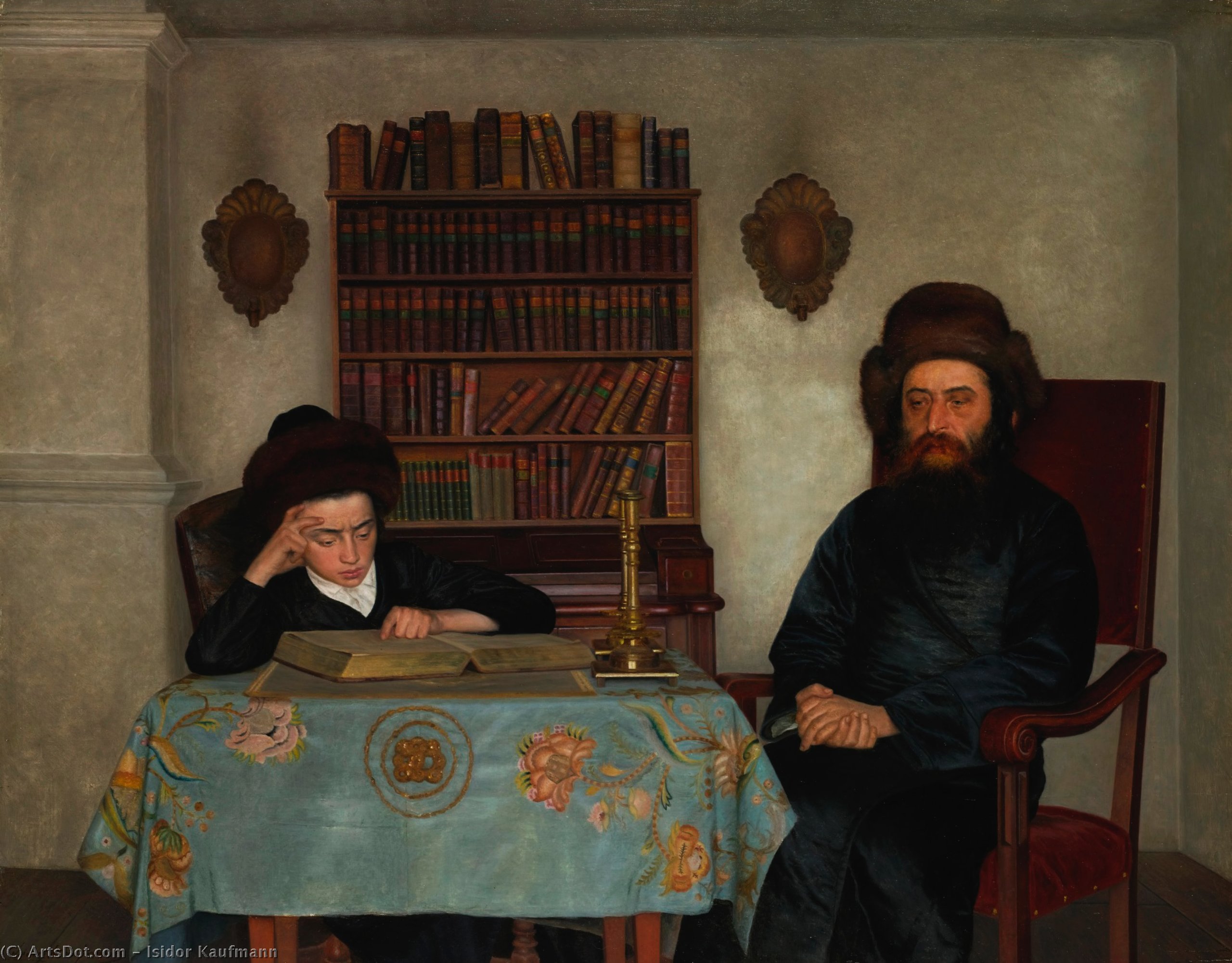 Rabbi With Young Student — Isidor Kaufmann