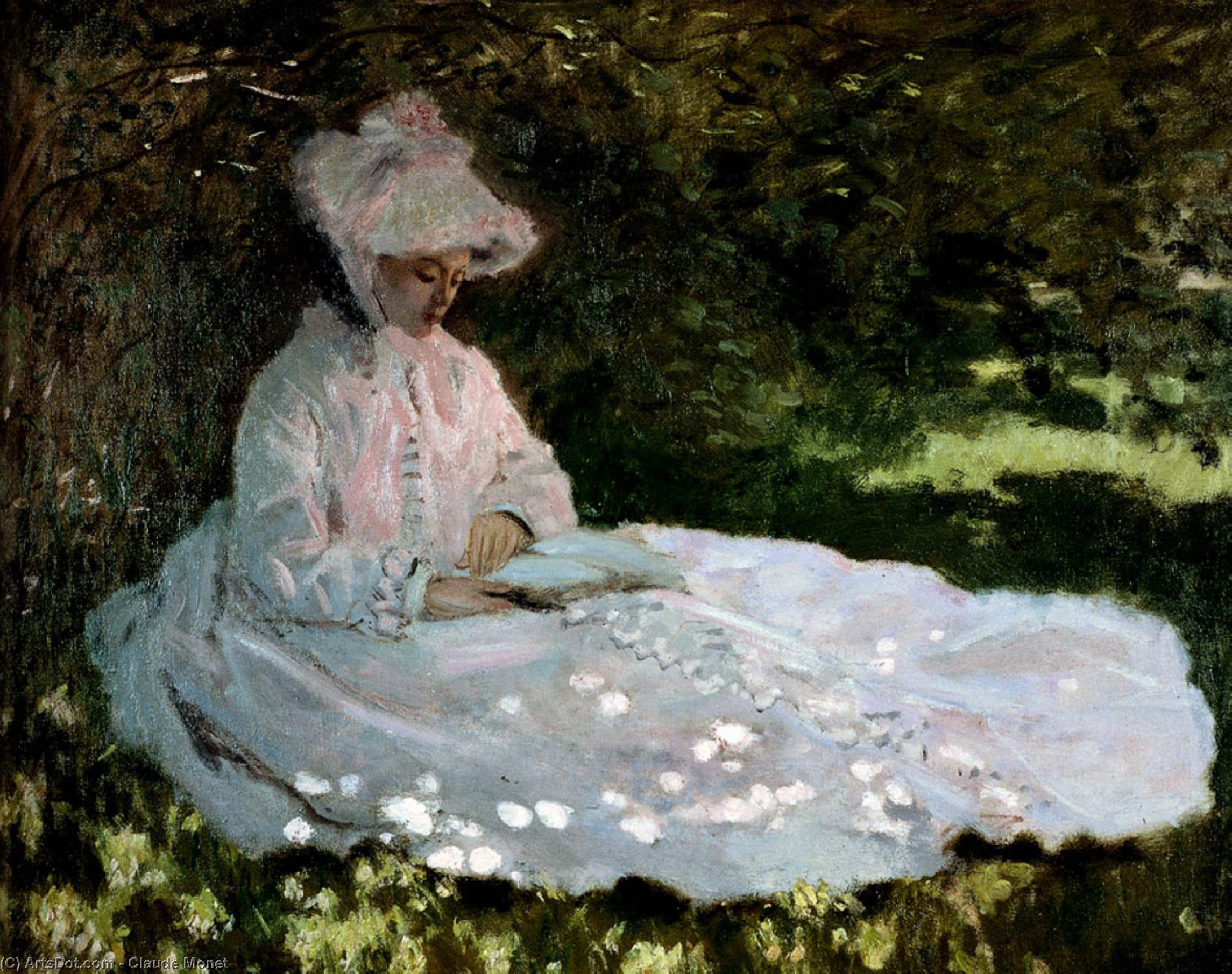 A Woman Reading — Клод Моне