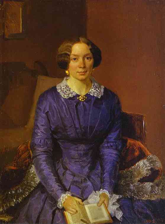 Portrait Of Elizaveta Petrovna Zhdanova — Pável Fedotov