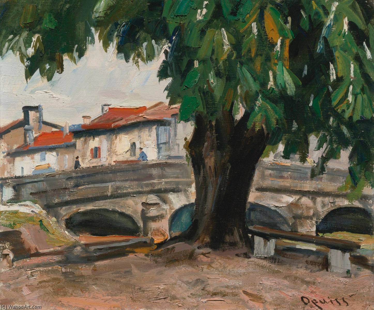 Poisson, Haute Marne. Marronnier Près Du Pont — Takanori Oguiss