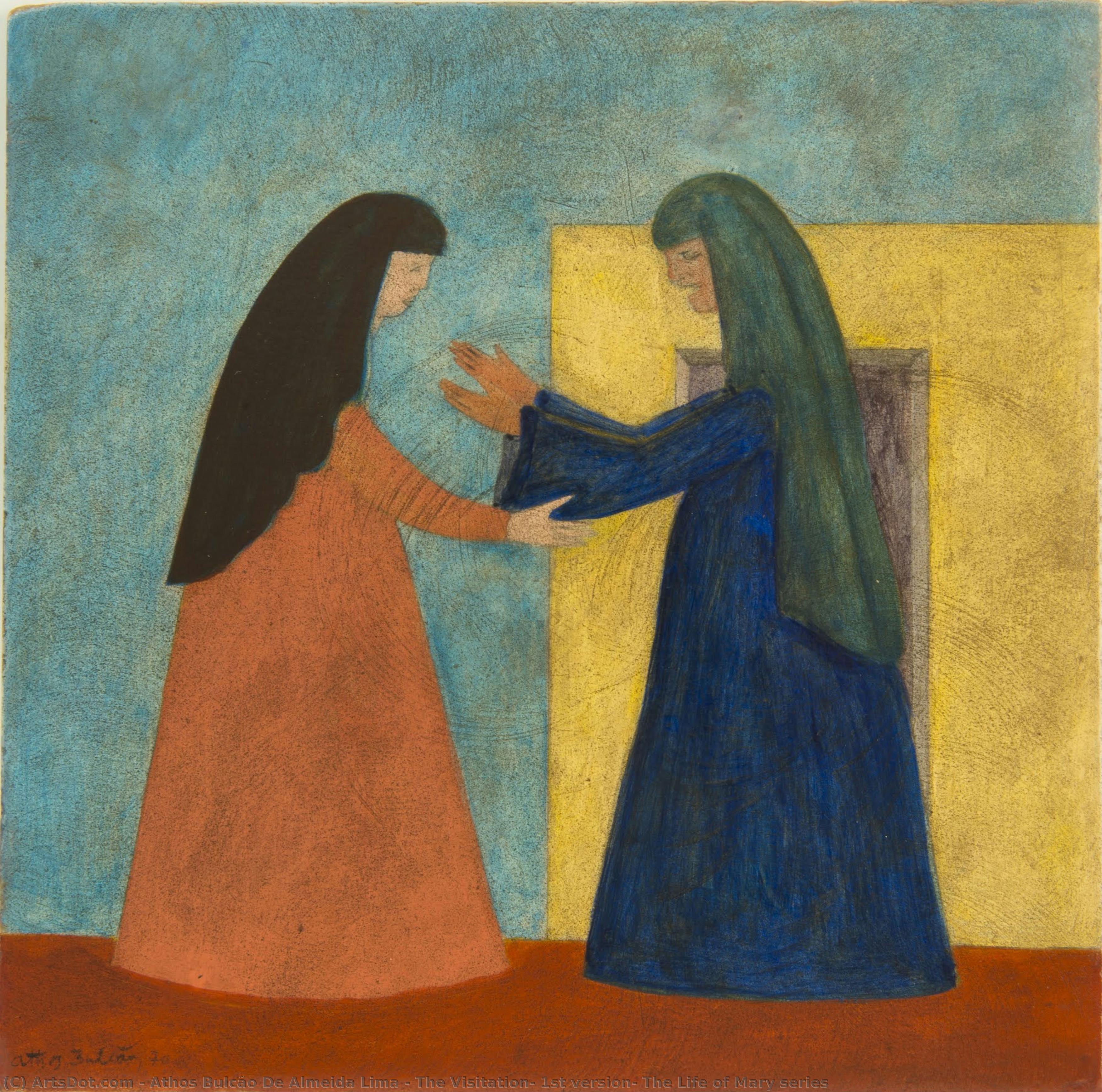 La Visitación, 1ª Versión, Serie La Vida De María — Athos Bulcão De Almeida Lima