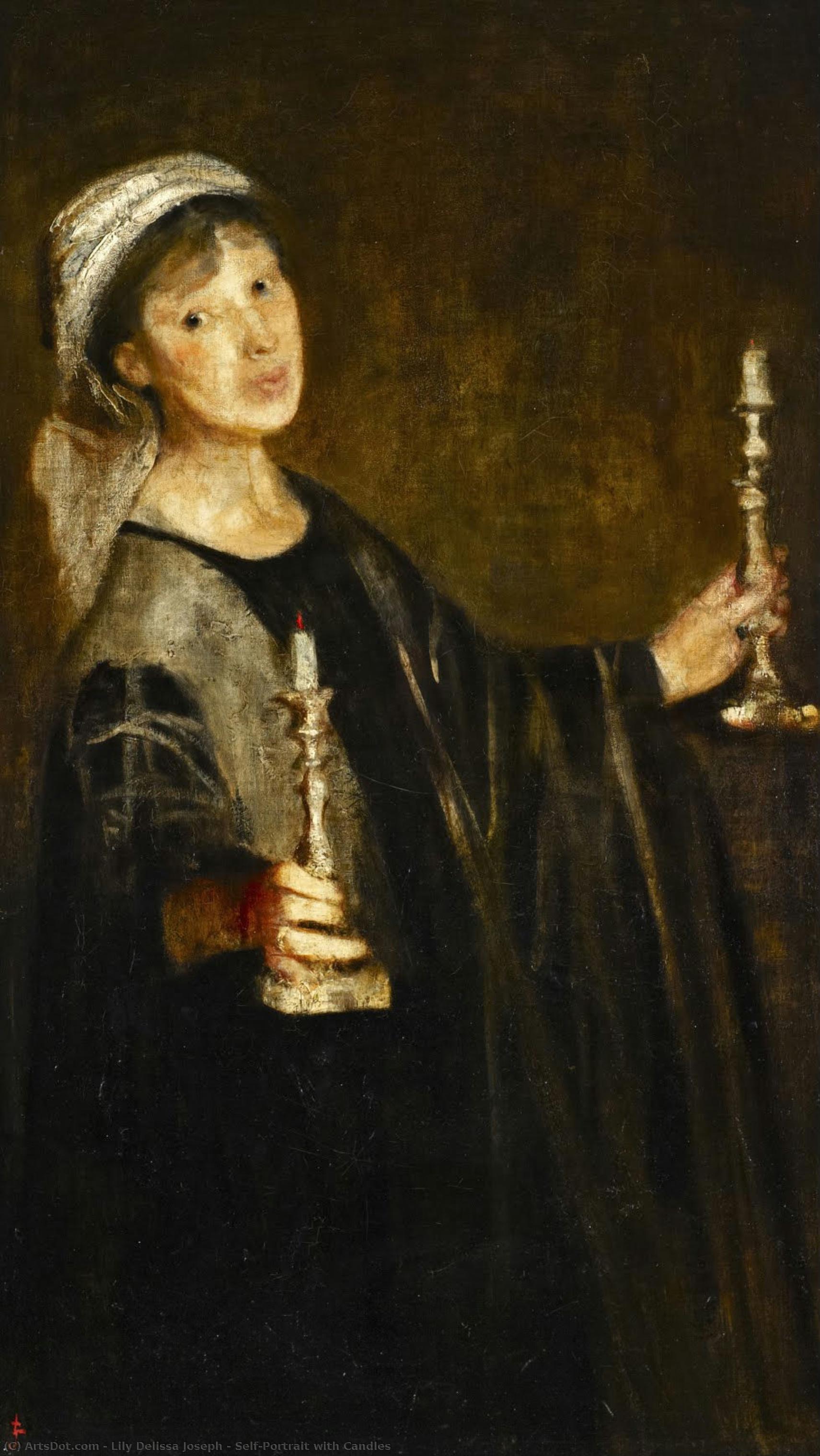 Self-portrait With Candles — Lily Delissa Joseph
