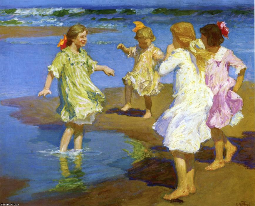 Girls At The Beach — Edward Henry Potthast