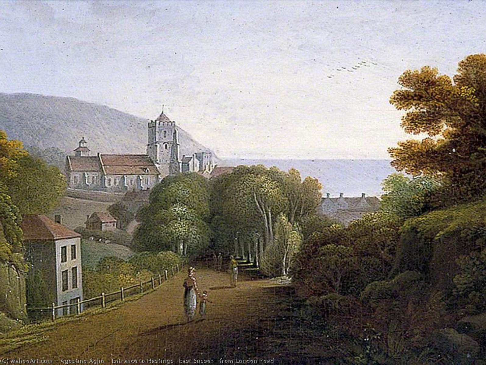 Entrance To Hastings, East Sussex, From London Road — Agostino Aglio