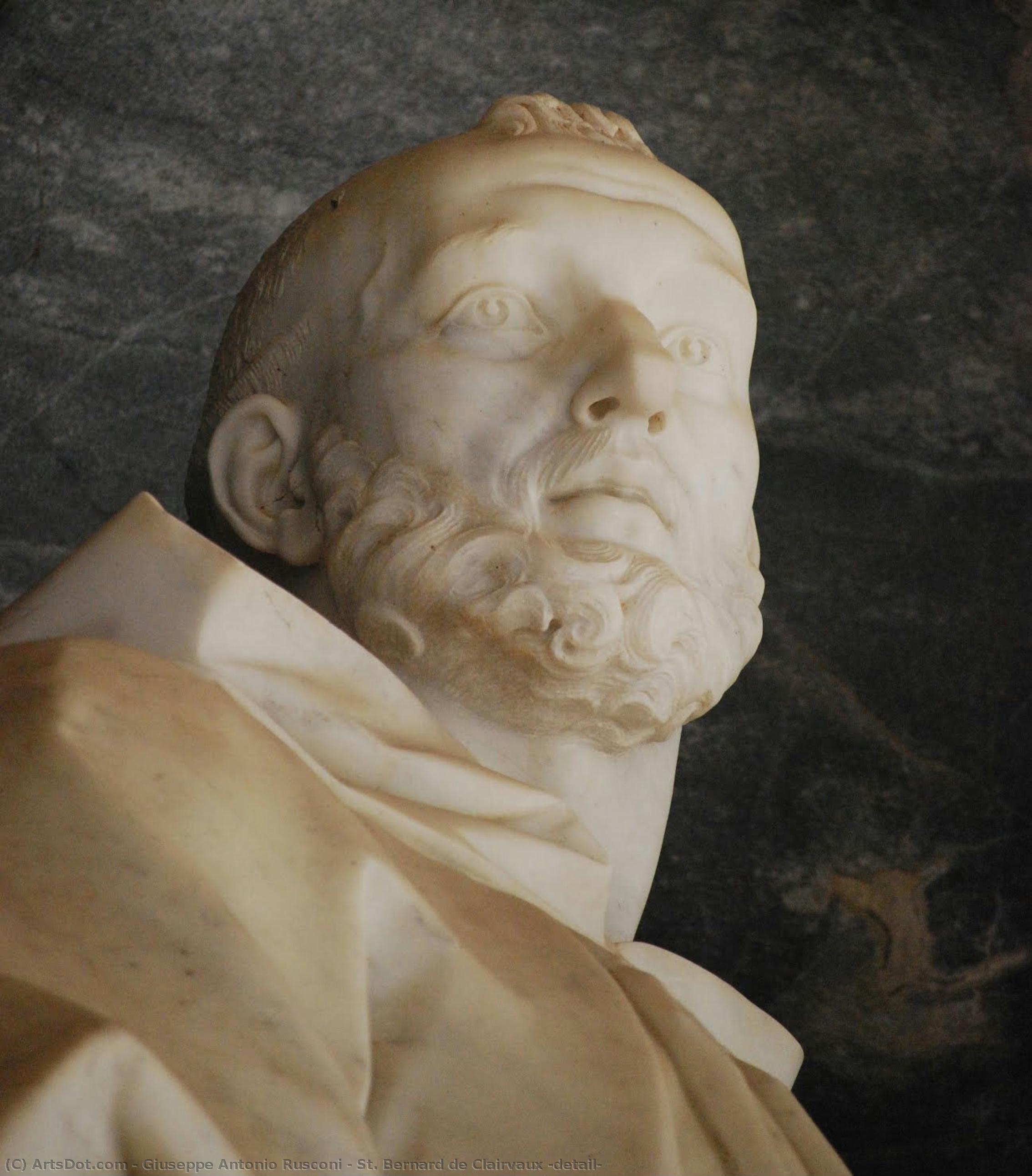 St. Bernard De Clairvaux (detail) — Giuseppe Antonio Rusconi