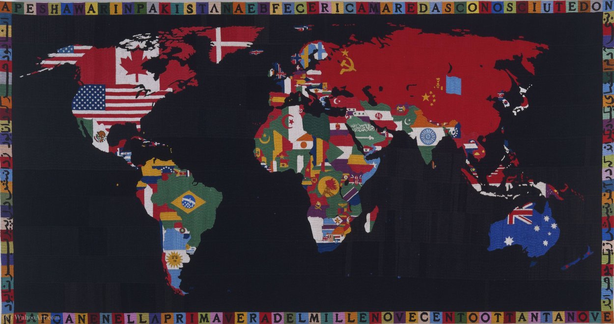 Map Of The World — Alighiero E Boetti