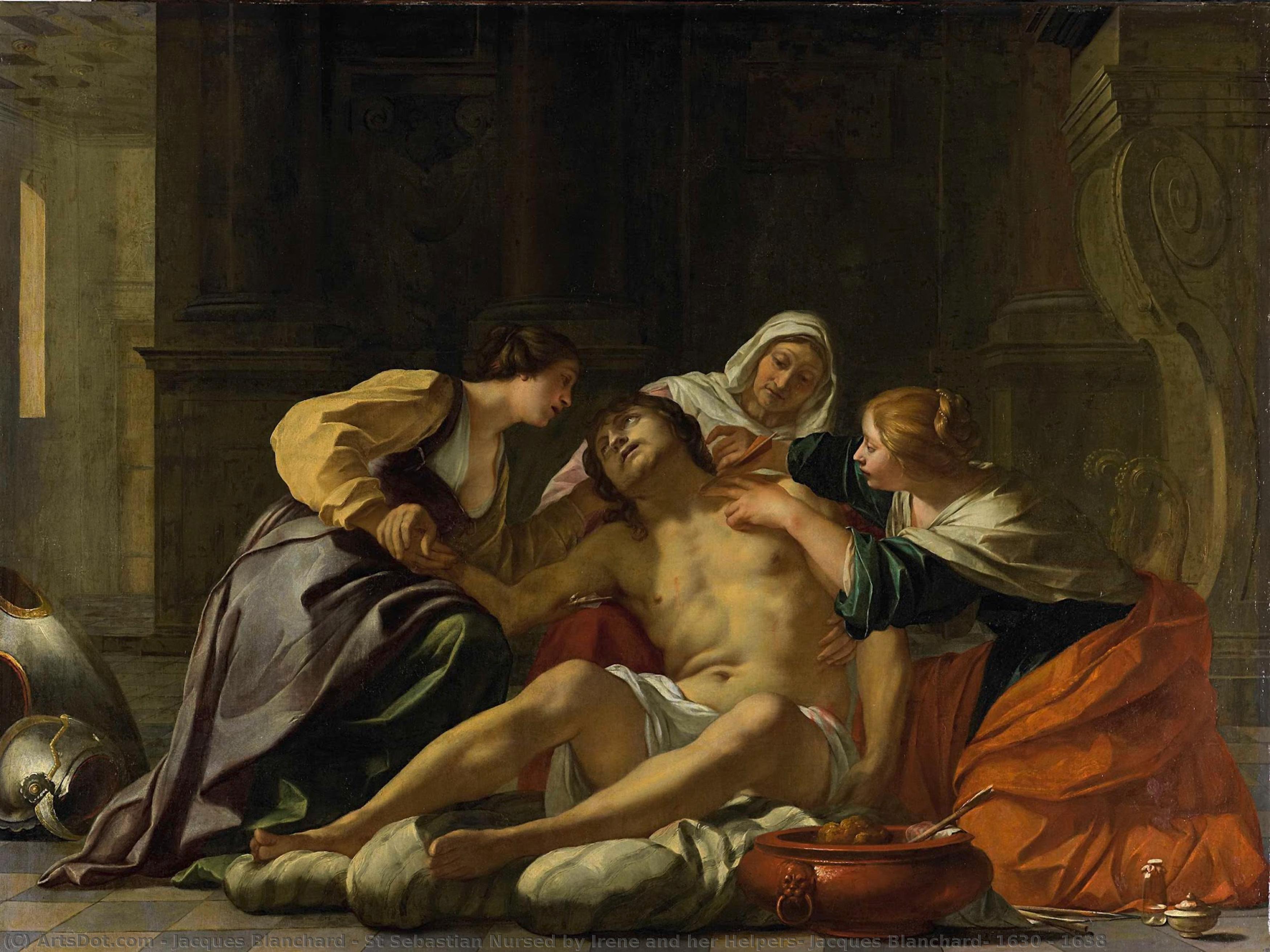 St Sebastian Nursed By Irene And Her Helpers, Jacques Blanchard, 1630 - 1638 — Jacques Blanchard