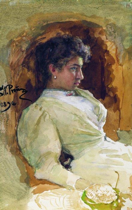 Portrait Of N.i. Repina — Ilya Yefimovich Repin