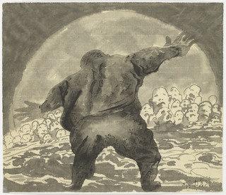 Ink And Wash Painting No. 25 — Fang Lijun