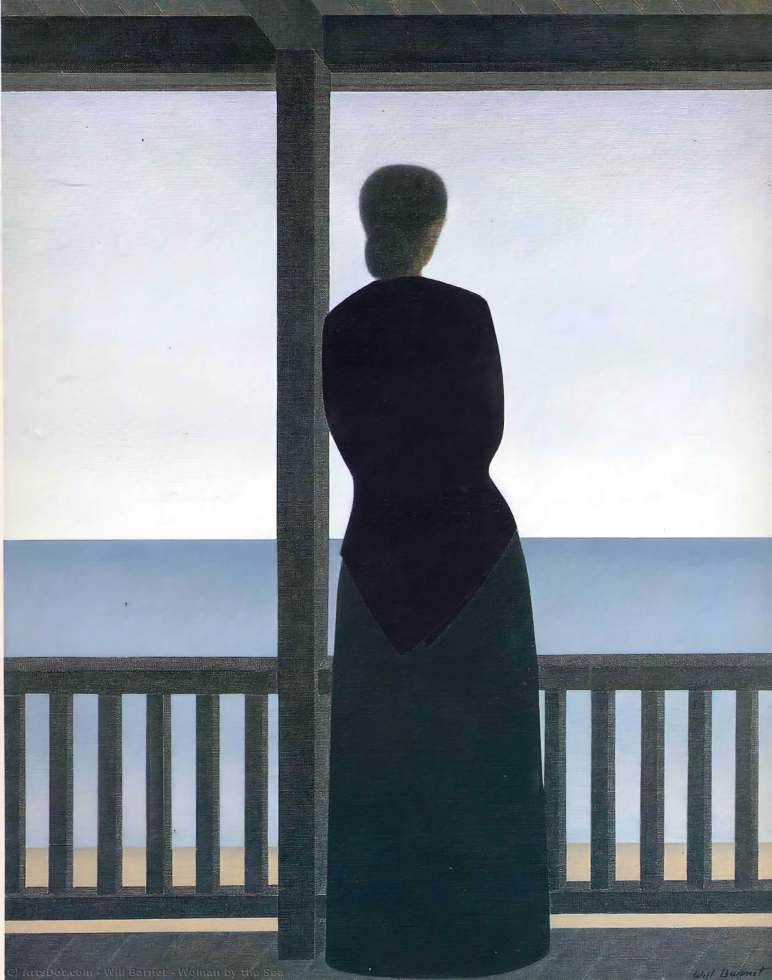 Woman By The Sea — Will Barnet