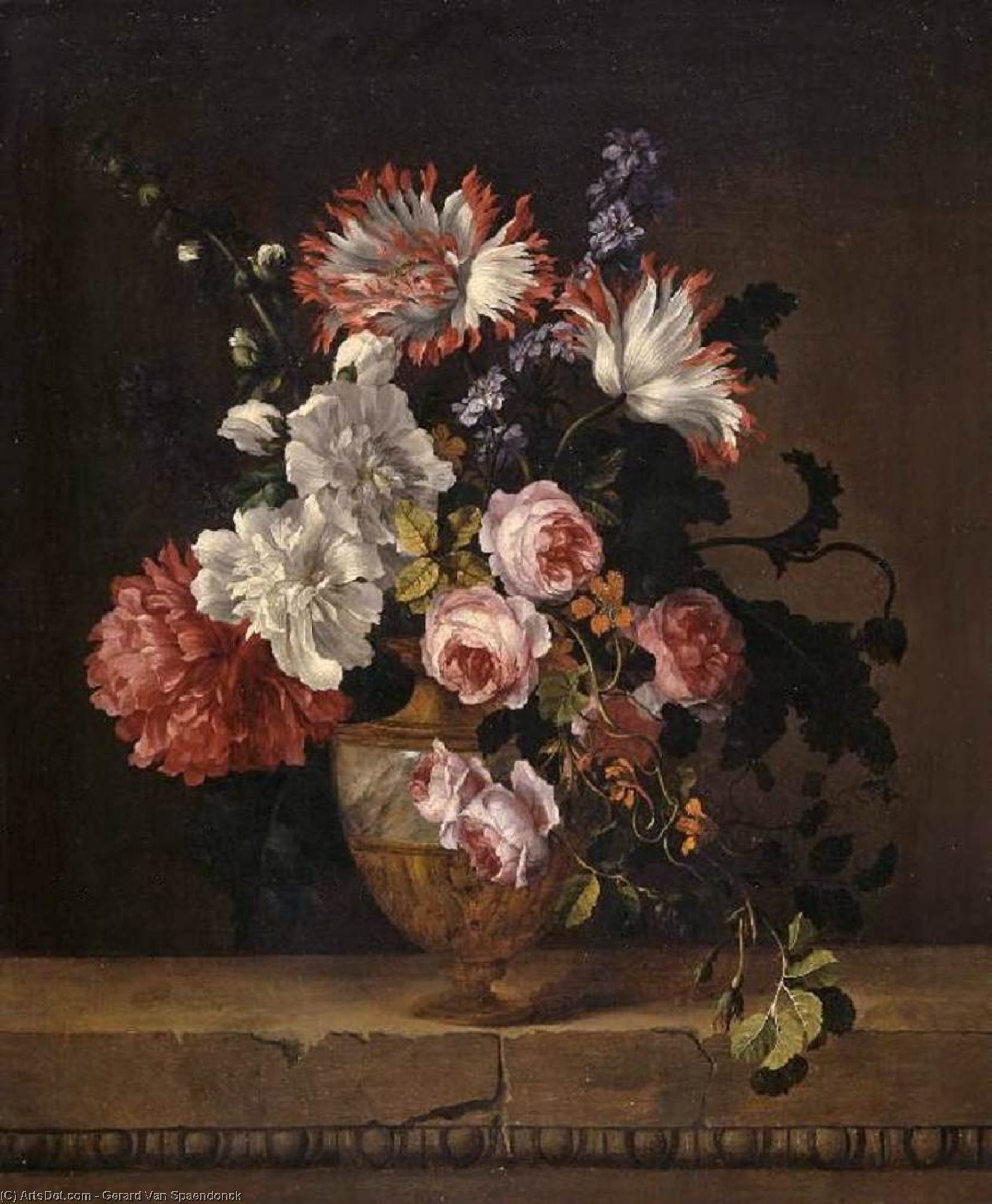 Vase Of Flowers — Gerard Van Spaendonck