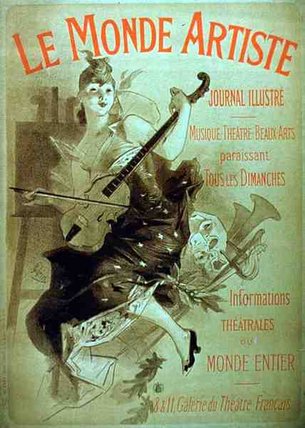 Advertisement For The Illustrated Journal, 'le Monde — Jules Chéret