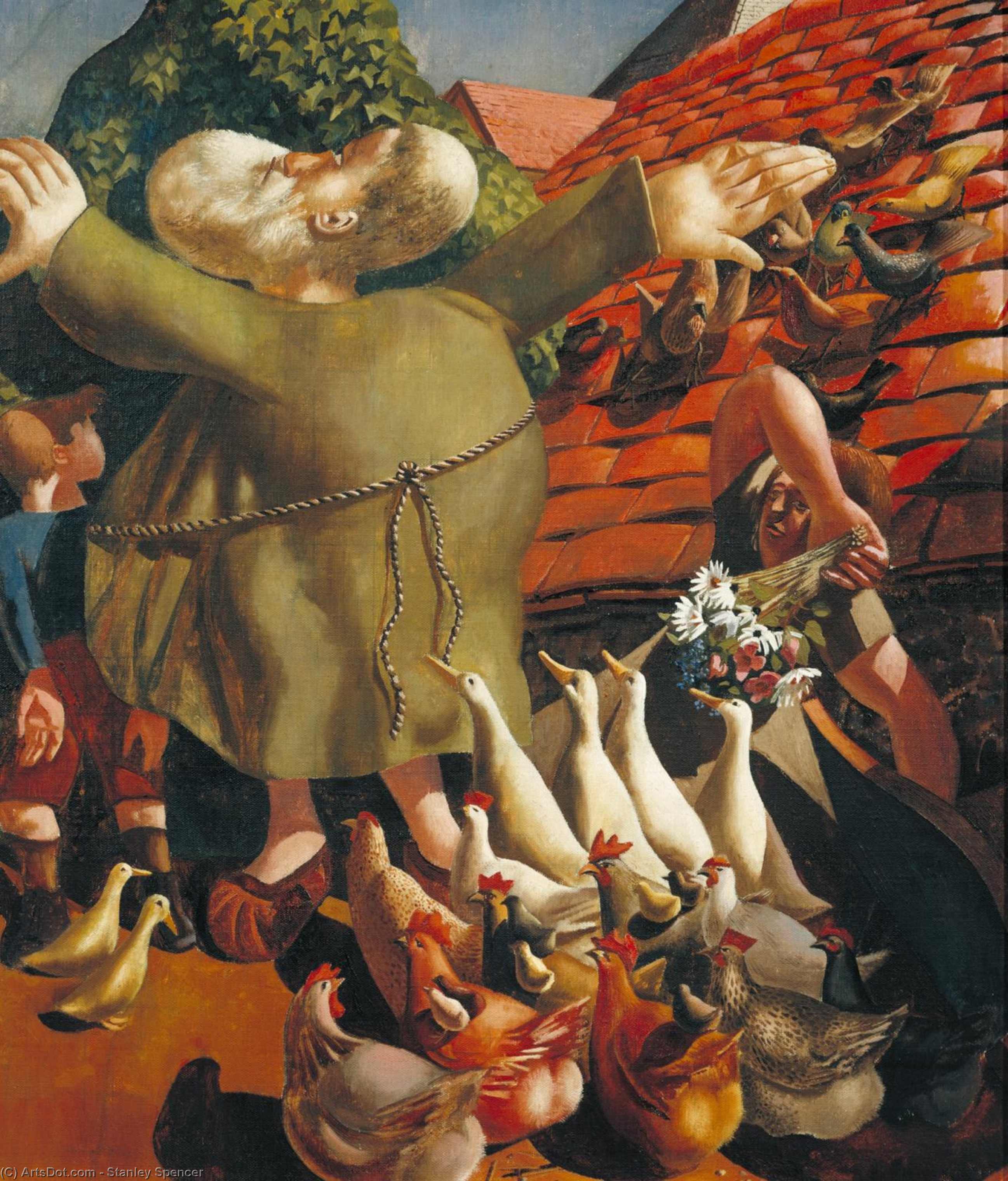 Saint Francis And The Birds — Sir Stanley Spencer