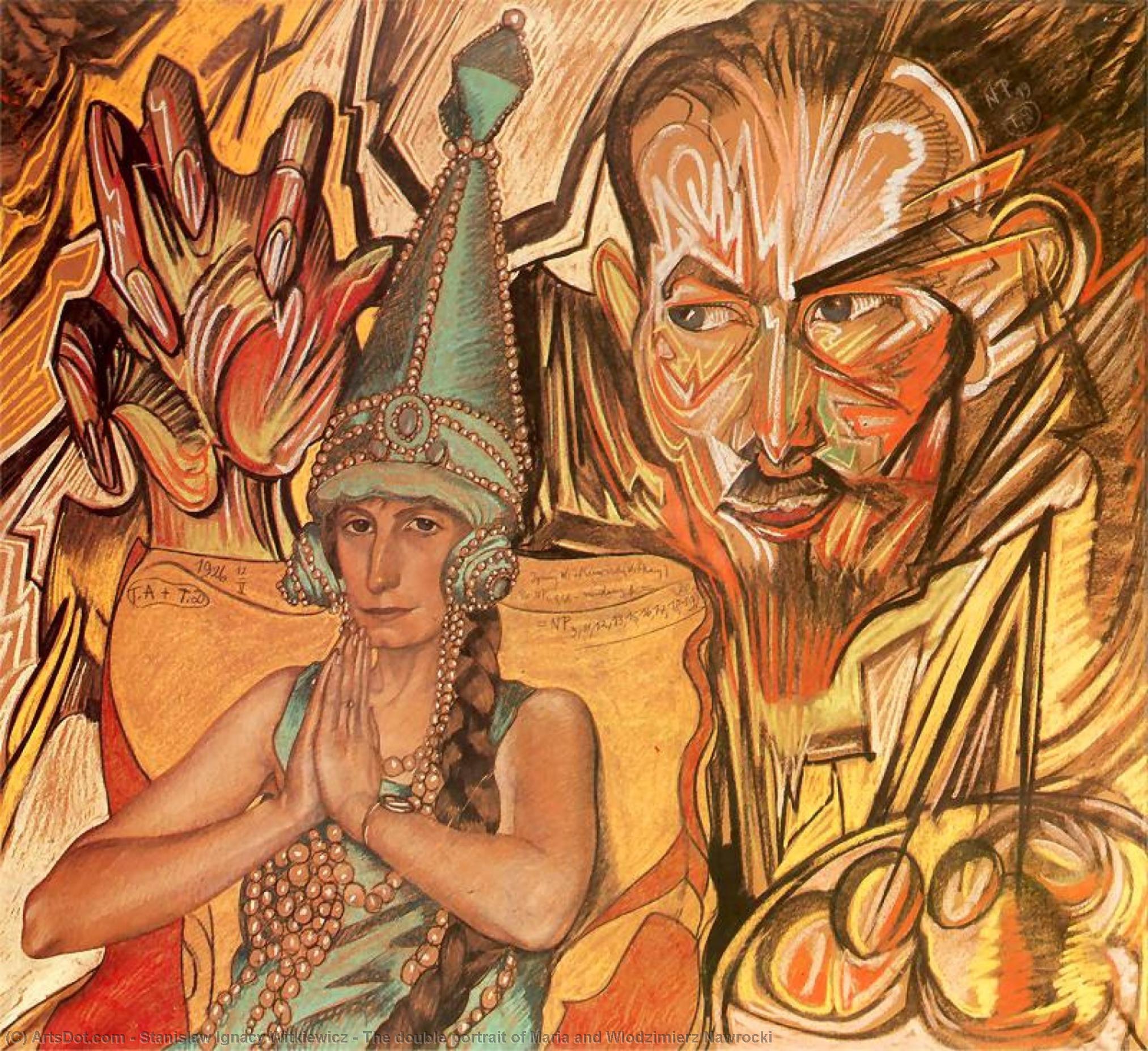 The Double Portrait Of Maria And Wlodzimierz Nawrocki — Stanisław Ignacy Witkiewicz
