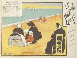 Program For Fossils (les Fossiles) From The Beraldi Album Of Theatre Programs — Henri Gabriel Ibels