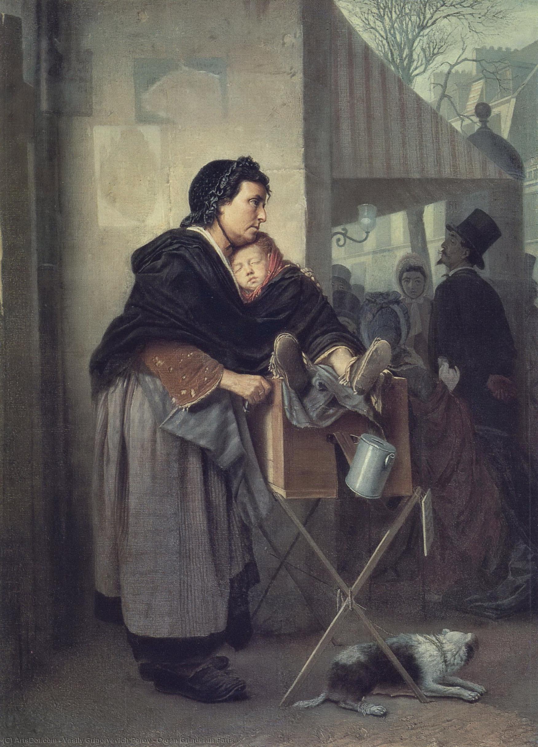 Organ Grinder In Paris — Vasily Grigoryevich Perov