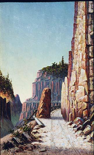 The Golden Gate, Yellowstone, (painting) — Grafton Tyler Brown