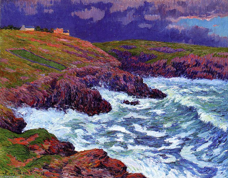 Storm, The Coast Of Finestere — Henri Moret
