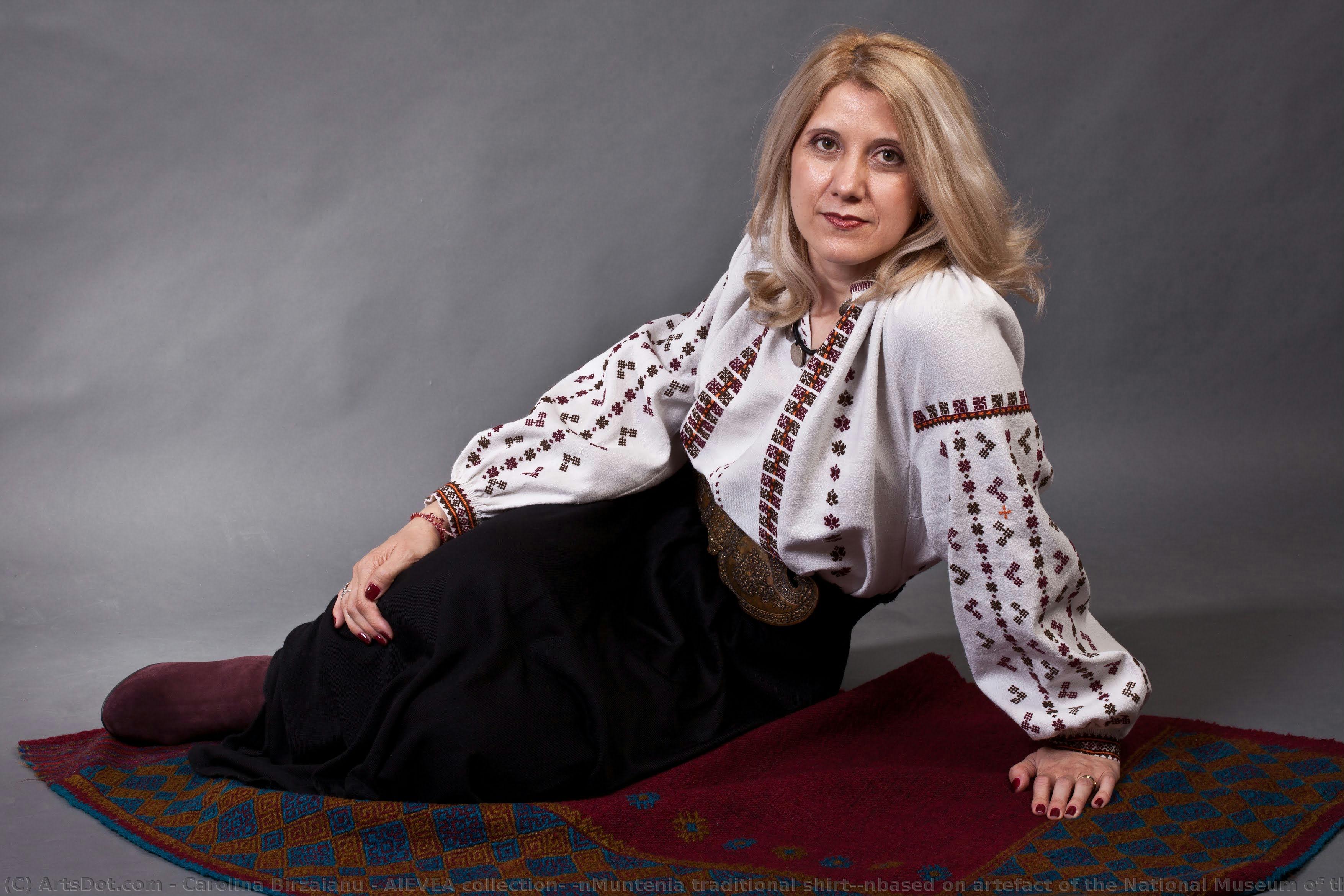 Aievea Collection; \nmuntenia Traditional Shirt;\nbased On Artefact Of The National Museum Of The Romanian Peasant — Carolina Birzaianu