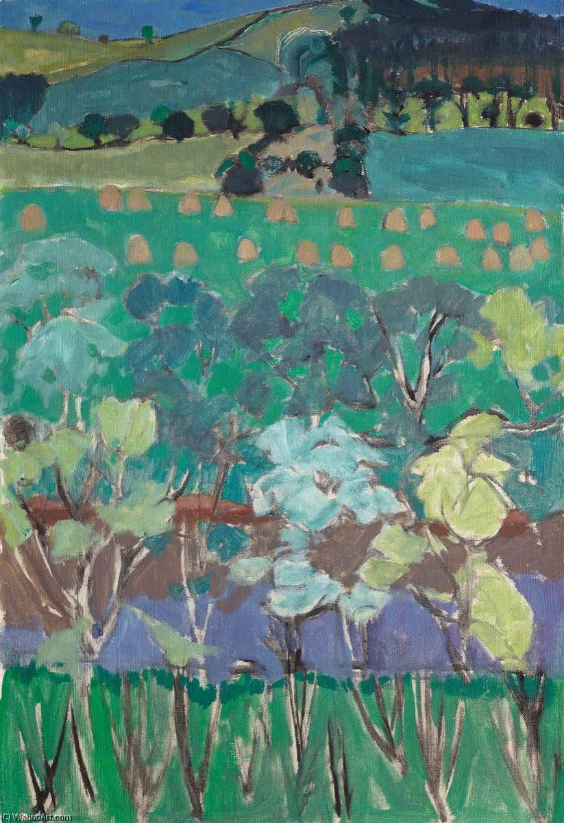 Landscape With Haystooks — Sir William George Gillies