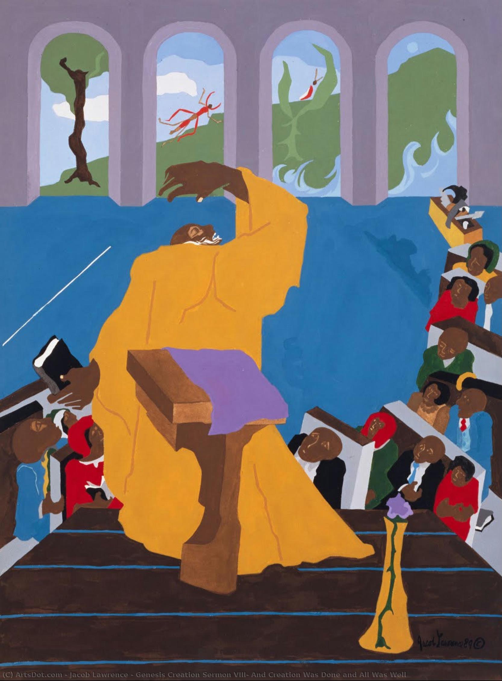 Sermón De La Creación Del Génesis Viii: Y La Creación Fue Terminada Y Todo Estaba Bien — Jacob Lawrence