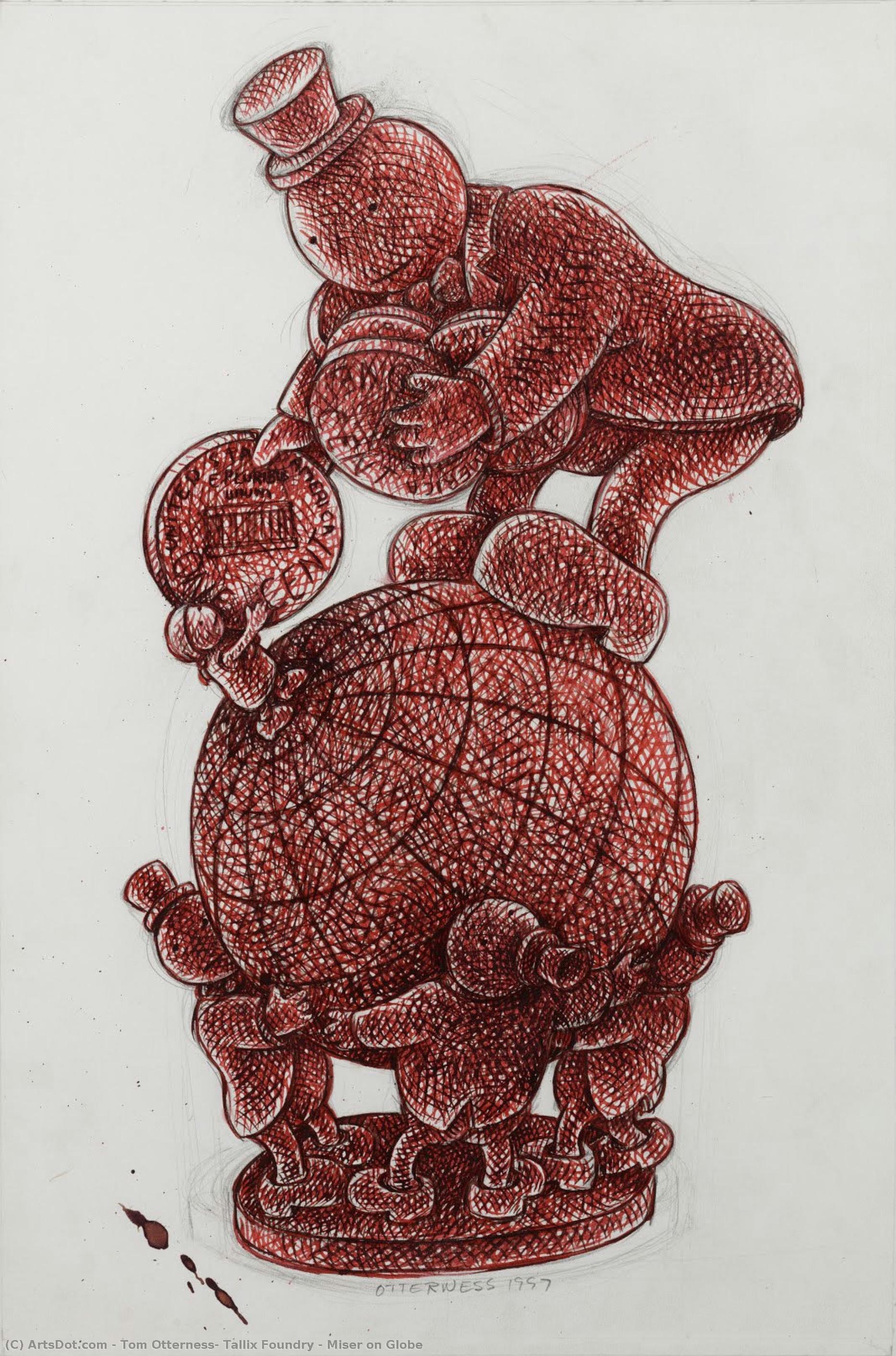 Miser On Globe — Tom Otterness, Tallix Foundry