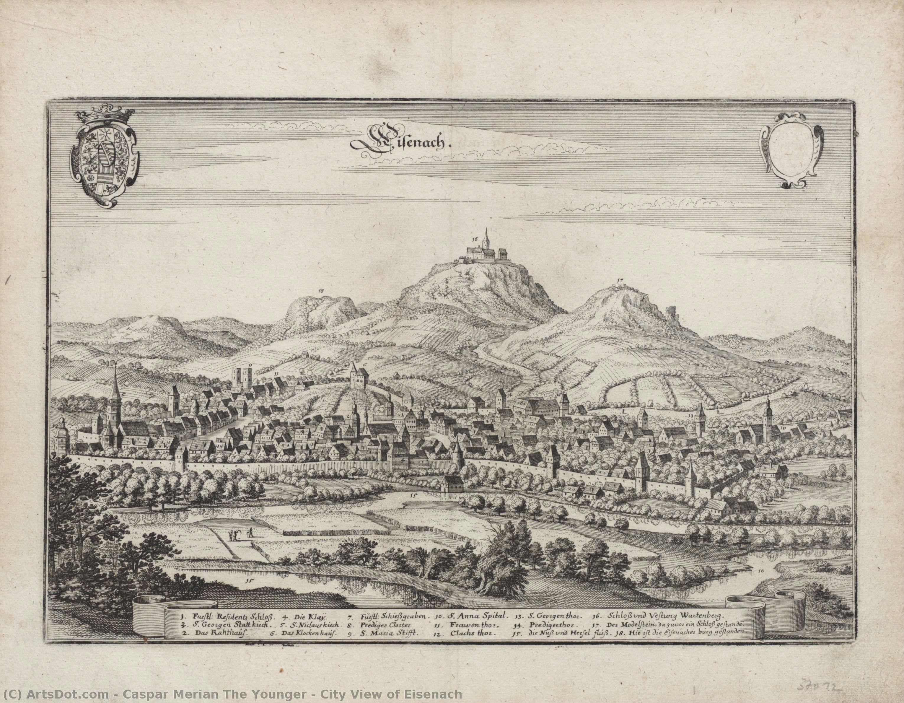 City View Of Eisenach — Caspar Merian The Younger
