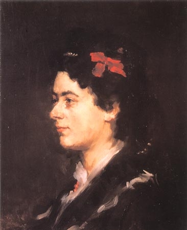 Portrait Of Mrs Helene Auspitz — Wilhelm Maria Hubertus Leibl