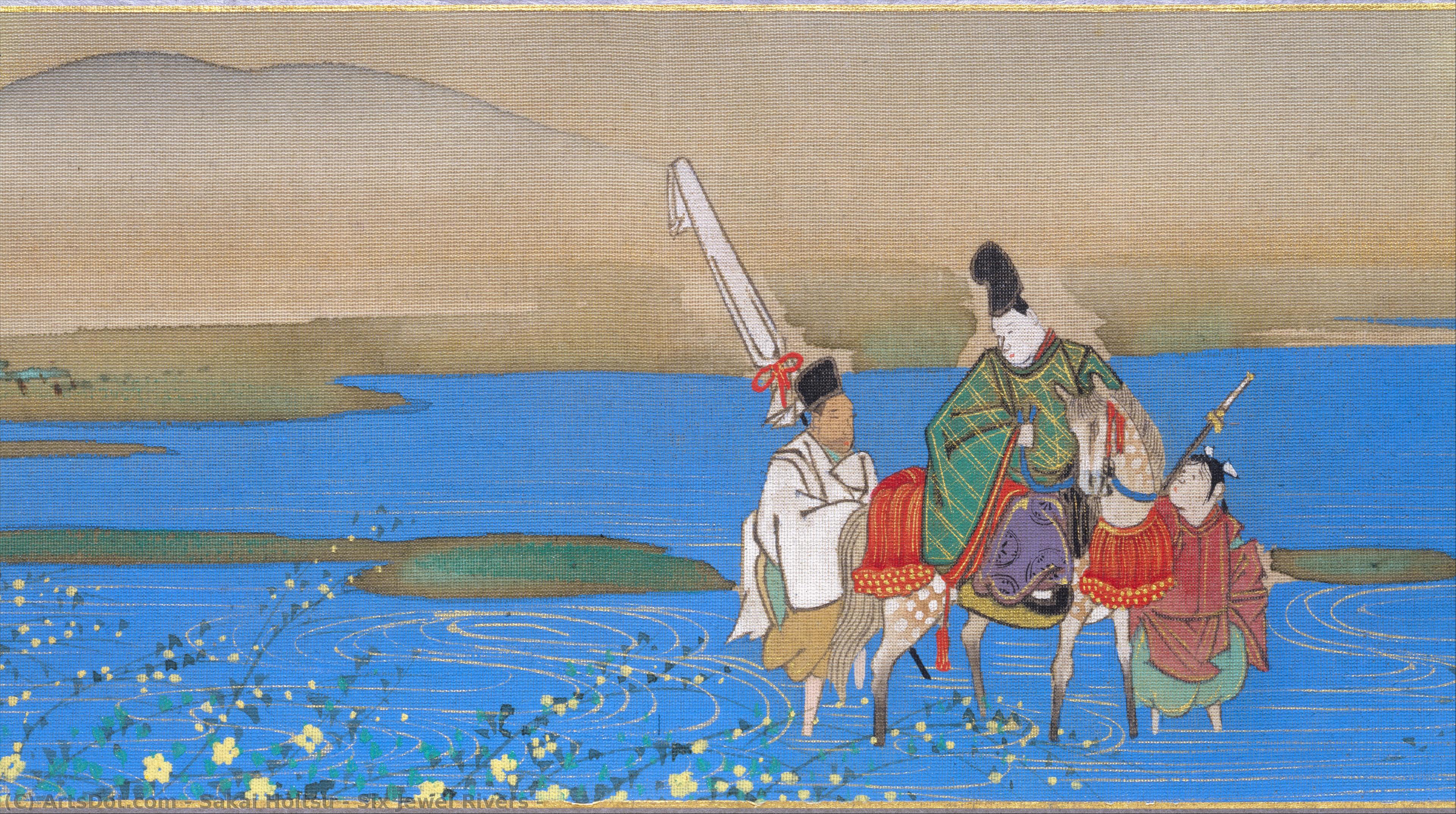 Six Jewel Rivers — Sakai Hōitsu