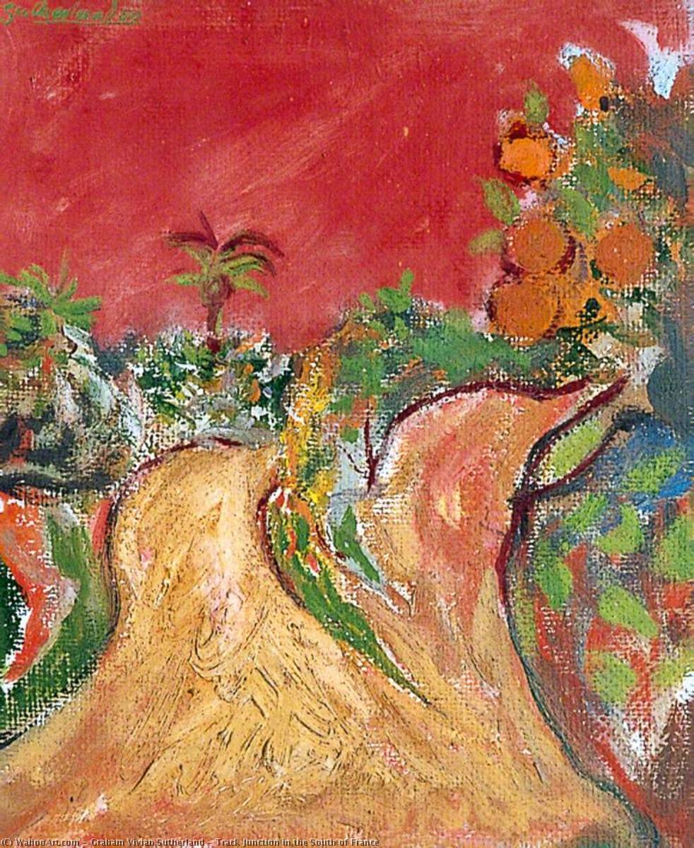 Track Junction In The South Of France — Graham Vivian Sutherland