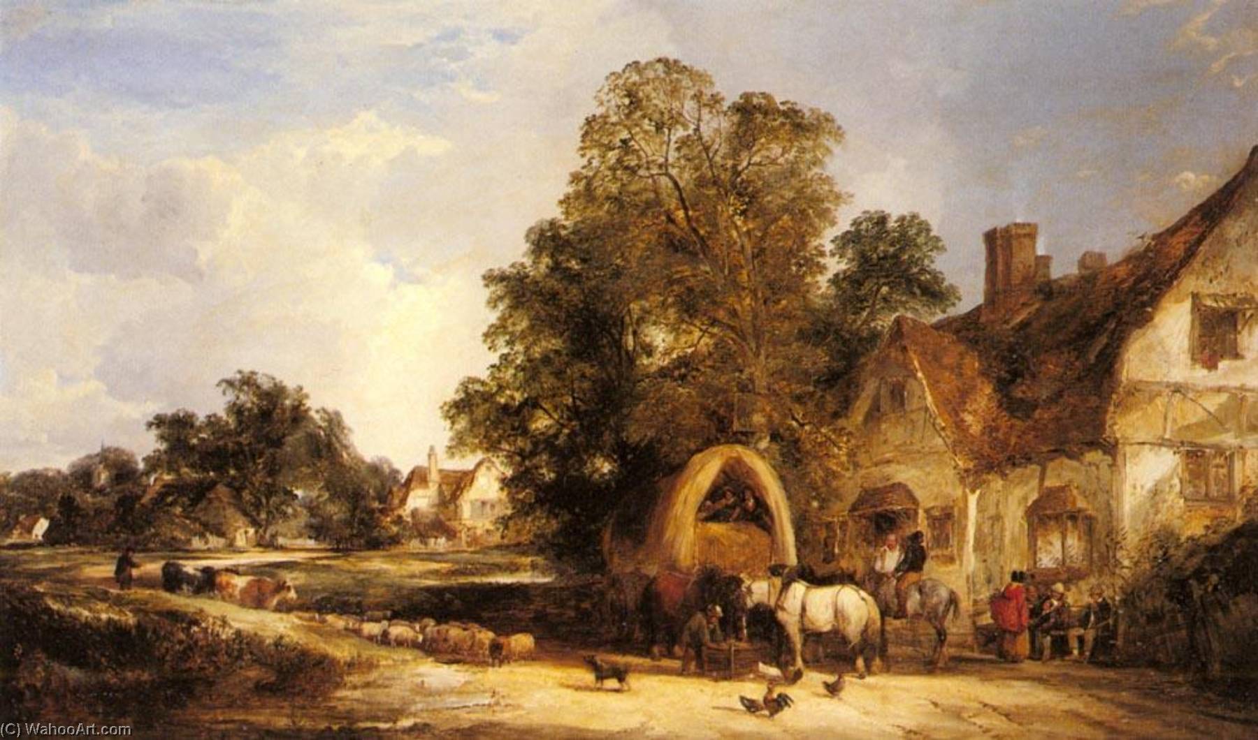 The Half Way House, Thatcham — William Shayer Senior