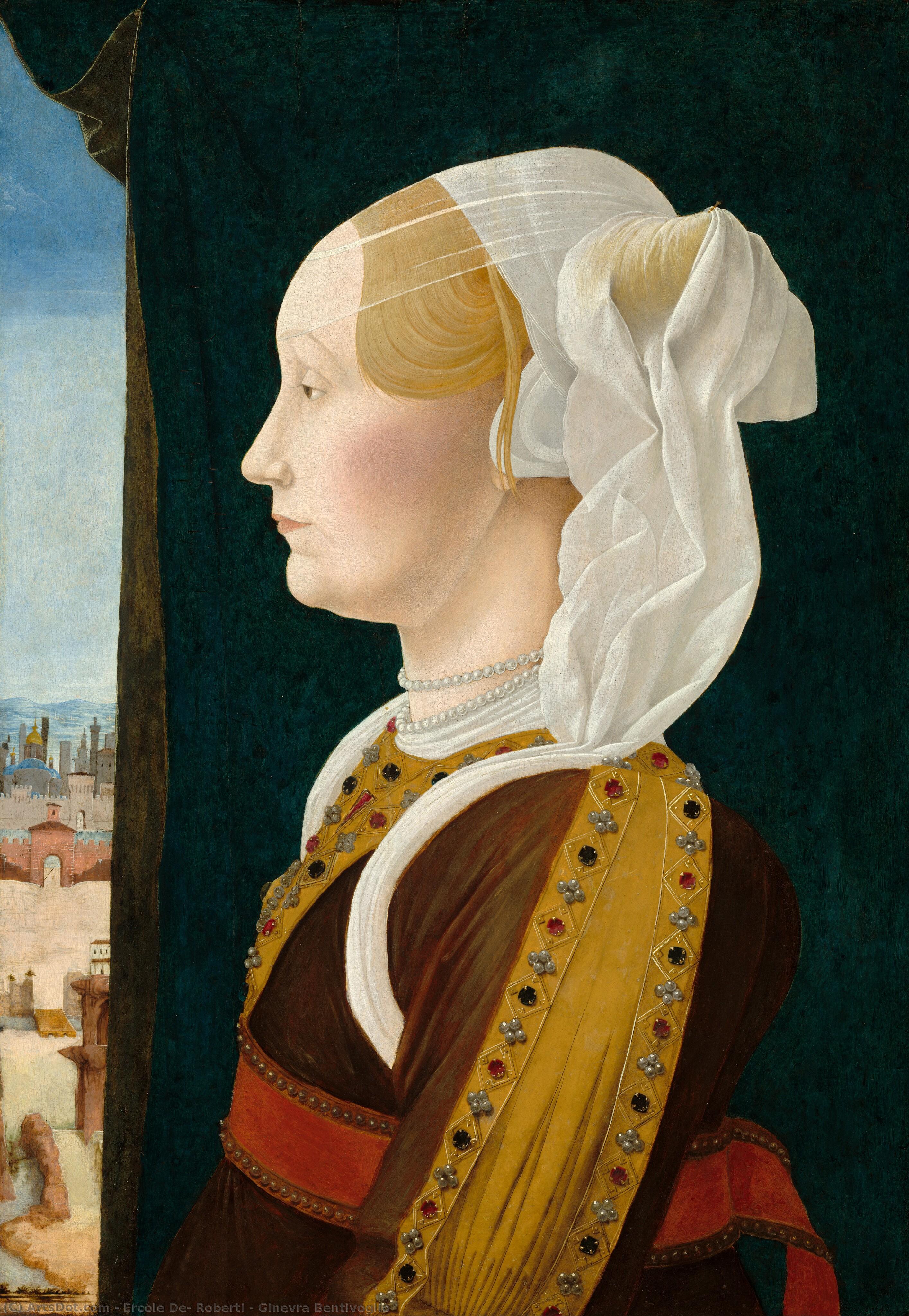 Ginevra Bentivoglio — Ercole De' Roberti