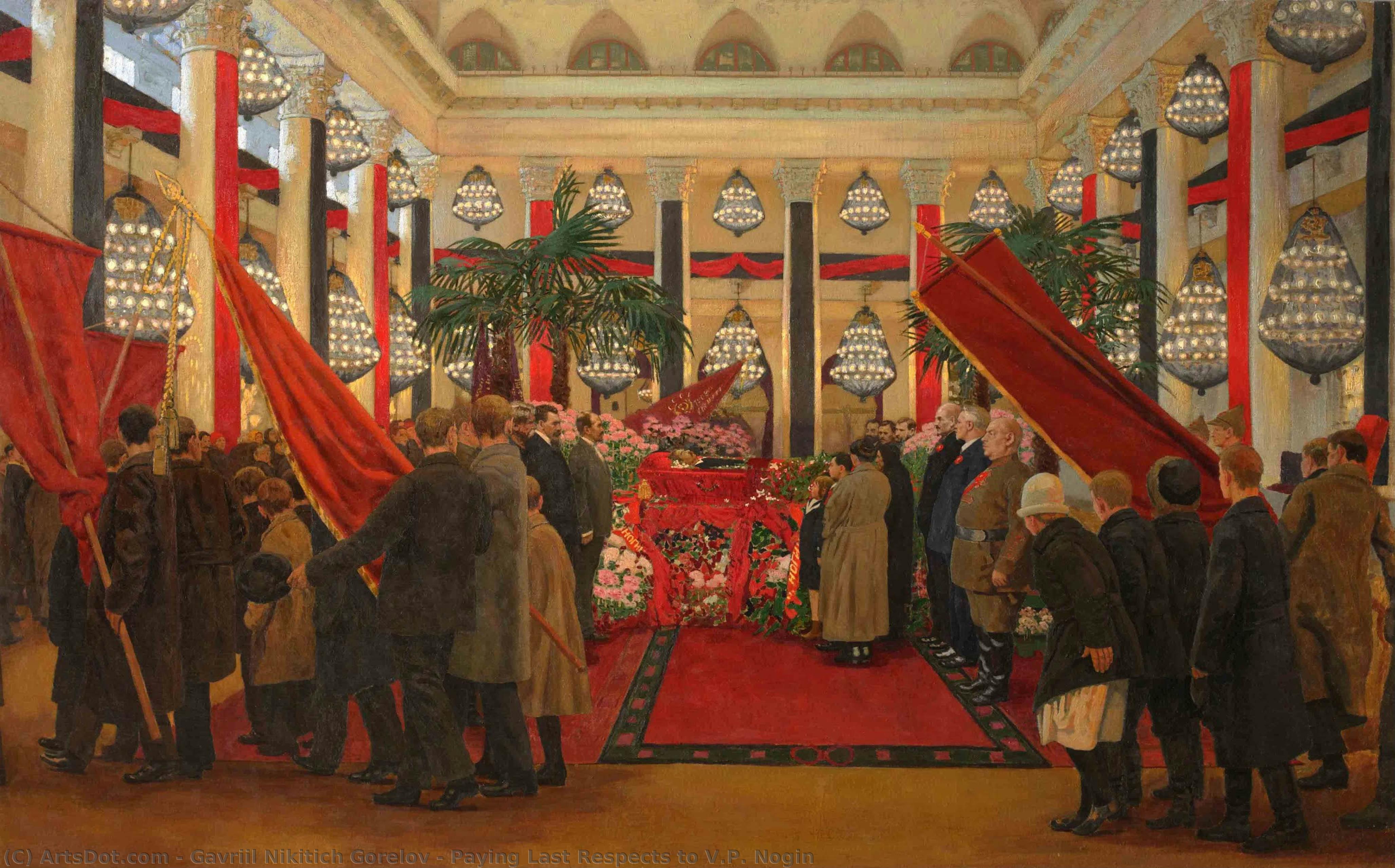 Paying Last Respects To V.p. Nogin — Gavriil Nikitich Gorelov