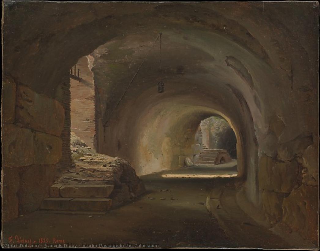 Interior Passage In The Colosseum — Francois Diday