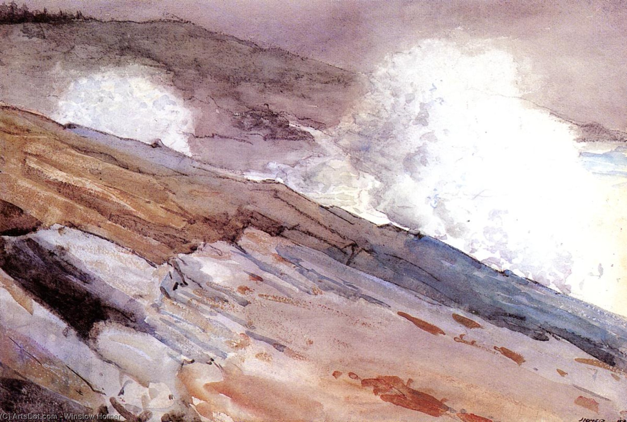 Brandung An Klippen — Winslow Homer